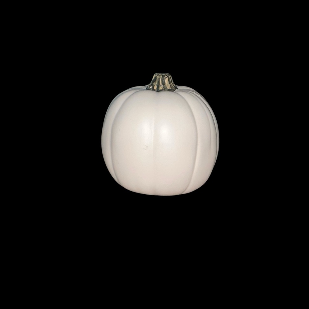 FOAM WHITE DECORATIVE MEDIUM PUMPKINS SET OF 5